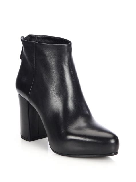 prada black heel|Prada block heel bootie.